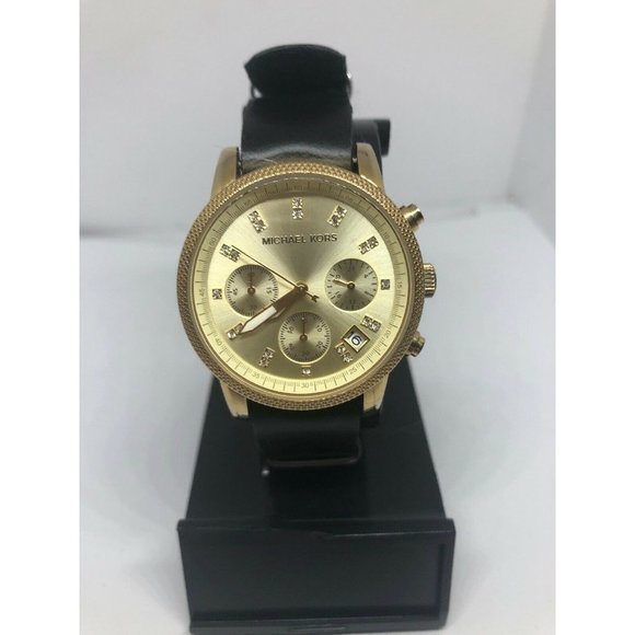 Michael Kors MK5676 Women\'s Black Leather Analog D main image 7